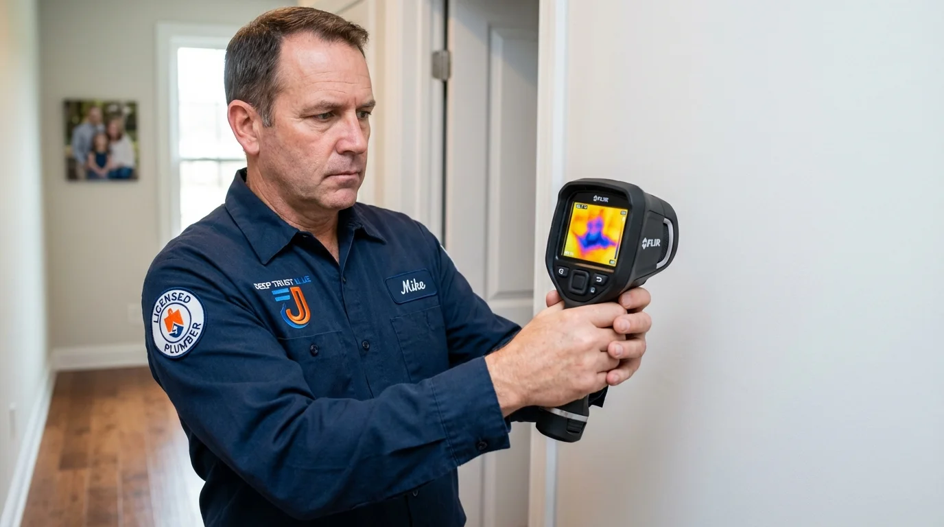 Thermal imaging leak detection by Johns Plumbing LLC in Saltville